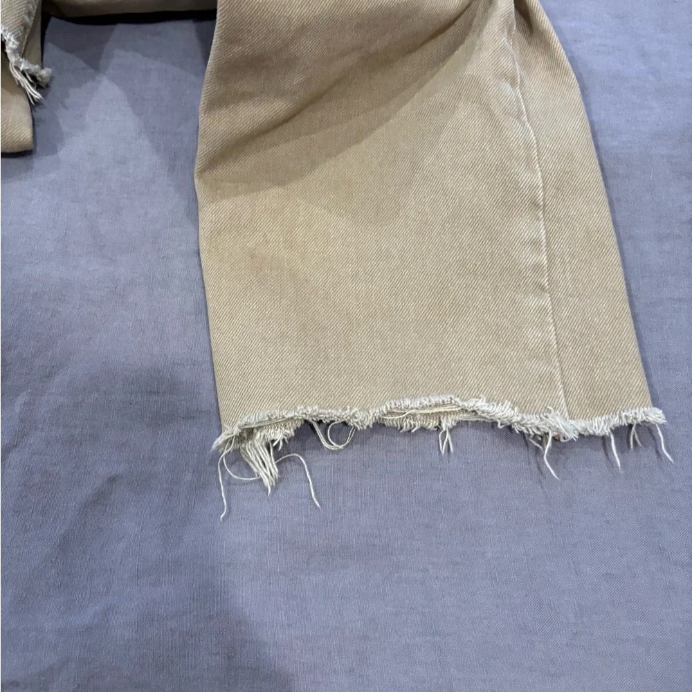 Moussy Vintage Tan Straight Leg Women Jeans - Picture 7 of 8